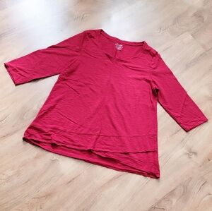 Chico's Ultimate Tee Red Size Large (Chico's Size 2)
